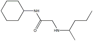 N-cyclohexyl-2-(pentan-2-ylamino)acetamide Struktur