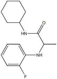 N-cyclohexyl-2-[(2-fluorophenyl)amino]propanamide