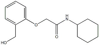 N-cyclohexyl-2-[2-(hydroxymethyl)phenoxy]acetamide Structure