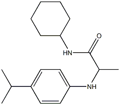 N-cyclohexyl-2-{[4-(propan-2-yl)phenyl]amino}propanamide