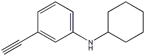 N-cyclohexyl-3-ethynylaniline Structure