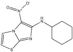 N-cyclohexyl-5-nitroimidazo[2,1-b][1,3]thiazol-6-amine,,结构式