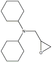 N-cyclohexyl-N-(oxiran-2-ylmethyl)cyclohexanamine 结构式