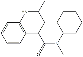 N-cyclohexyl-N,2-dimethyl-1,2,3,4-tetrahydroquinoline-4-carboxamide Struktur