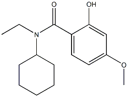 N-cyclohexyl-N-ethyl-2-hydroxy-4-methoxybenzamide Structure