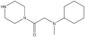 N-cyclohexyl-N-methyl-N-(2-oxo-2-piperazin-1-ylethyl)amine 化学構造式