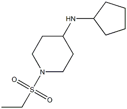 N-cyclopentyl-1-(ethanesulfonyl)piperidin-4-amine Struktur