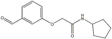 N-cyclopentyl-2-(3-formylphenoxy)acetamide Struktur