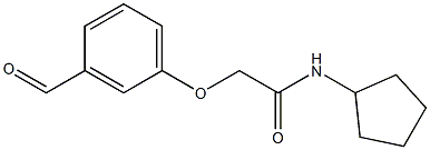 N-cyclopentyl-2-(3-formylphenoxy)acetamide Structure