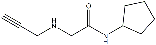 N-cyclopentyl-2-(prop-2-yn-1-ylamino)acetamide Structure