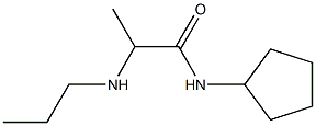 N-cyclopentyl-2-(propylamino)propanamide 结构式