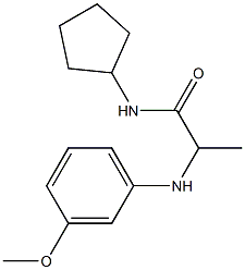 N-cyclopentyl-2-[(3-methoxyphenyl)amino]propanamide Struktur