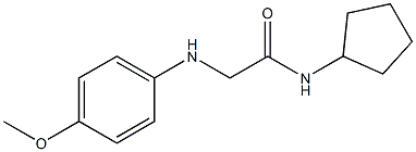 N-cyclopentyl-2-[(4-methoxyphenyl)amino]acetamide Structure