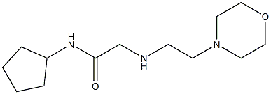 N-cyclopentyl-2-{[2-(morpholin-4-yl)ethyl]amino}acetamide Structure