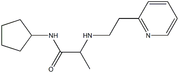 N-cyclopentyl-2-{[2-(pyridin-2-yl)ethyl]amino}propanamide