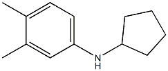 N-cyclopentyl-3,4-dimethylaniline,,结构式