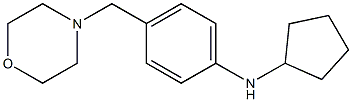 N-cyclopentyl-4-(morpholin-4-ylmethyl)aniline Struktur