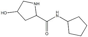 N-cyclopentyl-4-hydroxypyrrolidine-2-carboxamide Struktur