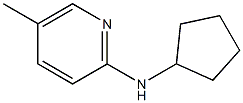 N-cyclopentyl-5-methylpyridin-2-amine 化学構造式