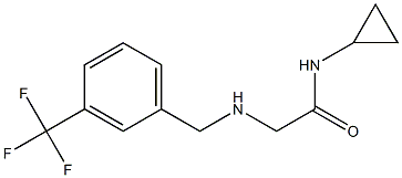 N-cyclopropyl-2-({[3-(trifluoromethyl)phenyl]methyl}amino)acetamide Structure