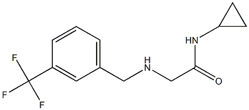 N-cyclopropyl-2-({[3-(trifluoromethyl)phenyl]methyl}amino)acetamide