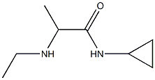 N-cyclopropyl-2-(ethylamino)propanamide 结构式