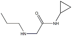 N-cyclopropyl-2-(propylamino)acetamide 结构式