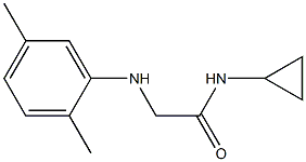 N-cyclopropyl-2-[(2,5-dimethylphenyl)amino]acetamide,,结构式