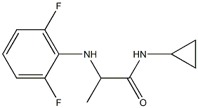 N-cyclopropyl-2-[(2,6-difluorophenyl)amino]propanamide Structure