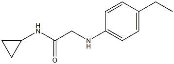 N-cyclopropyl-2-[(4-ethylphenyl)amino]acetamide Struktur