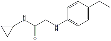 N-cyclopropyl-2-[(4-ethylphenyl)amino]acetamide Structure