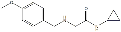 N-cyclopropyl-2-{[(4-methoxyphenyl)methyl]amino}acetamide Structure