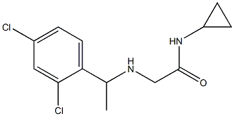 N-cyclopropyl-2-{[1-(2,4-dichlorophenyl)ethyl]amino}acetamide Structure