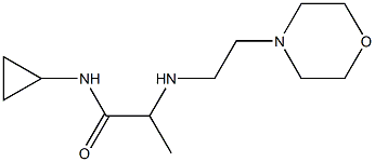 N-cyclopropyl-2-{[2-(morpholin-4-yl)ethyl]amino}propanamide Structure