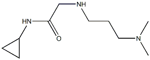 N-cyclopropyl-2-{[3-(dimethylamino)propyl]amino}acetamide Struktur