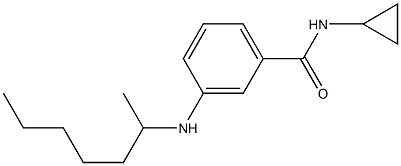 N-cyclopropyl-3-(heptan-2-ylamino)benzamide Structure