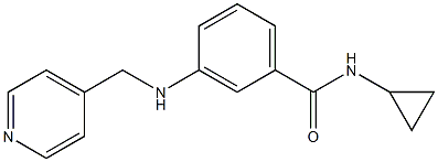 N-cyclopropyl-3-[(pyridin-4-ylmethyl)amino]benzamide Structure