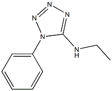 N-ethyl-1-phenyl-1H-1,2,3,4-tetrazol-5-amine 结构式