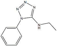 N-ethyl-1-phenyl-1H-1,2,3,4-tetrazol-5-amine 化学構造式