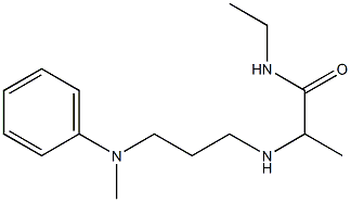 N-ethyl-2-({3-[methyl(phenyl)amino]propyl}amino)propanamide Structure