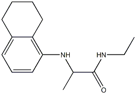 N-ethyl-2-(5,6,7,8-tetrahydronaphthalen-1-ylamino)propanamide Struktur