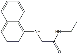 N-ethyl-2-(naphthalen-1-ylamino)acetamide Struktur
