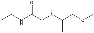 N-ethyl-2-[(1-methoxypropan-2-yl)amino]acetamide Structure