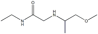 N-ethyl-2-[(1-methoxypropan-2-yl)amino]acetamide,,结构式