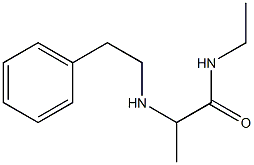 N-ethyl-2-[(2-phenylethyl)amino]propanamide Struktur