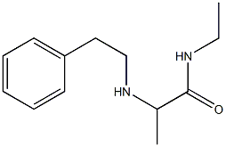 N-ethyl-2-[(2-phenylethyl)amino]propanamide 化学構造式