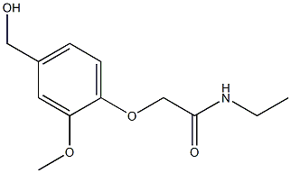 N-ethyl-2-[4-(hydroxymethyl)-2-methoxyphenoxy]acetamide Struktur