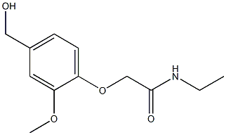 N-ethyl-2-[4-(hydroxymethyl)-2-methoxyphenoxy]acetamide Structure