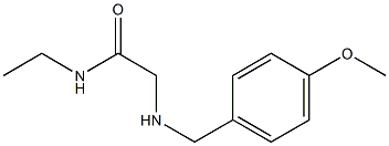 N-ethyl-2-{[(4-methoxyphenyl)methyl]amino}acetamide Struktur