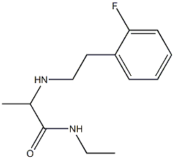 N-ethyl-2-{[2-(2-fluorophenyl)ethyl]amino}propanamide Structure